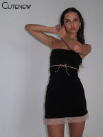 Vestido Mini De Encaje Sólido Negro Para Mujer Verano 2023 Estilo Hipster Sexy Con Pecho Empapado Ajustado Y Cintura Natural Vestimenta De Fiestas Nocturnas - details 9