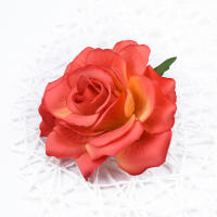 Rosa De Seda Alta Calidad 10CM Para Decoración De Casamiento Hogar Navidad Accesorios De Boda Flores Artificiales DIY Broche - details 14