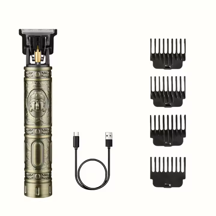Cortador De Pelo Profesional Con Pantalla LED Y Carga USB-C Recortadora De Pelo Sin Cable Trimmer De Cabello Largo Con Cabezal De Aceite - 1