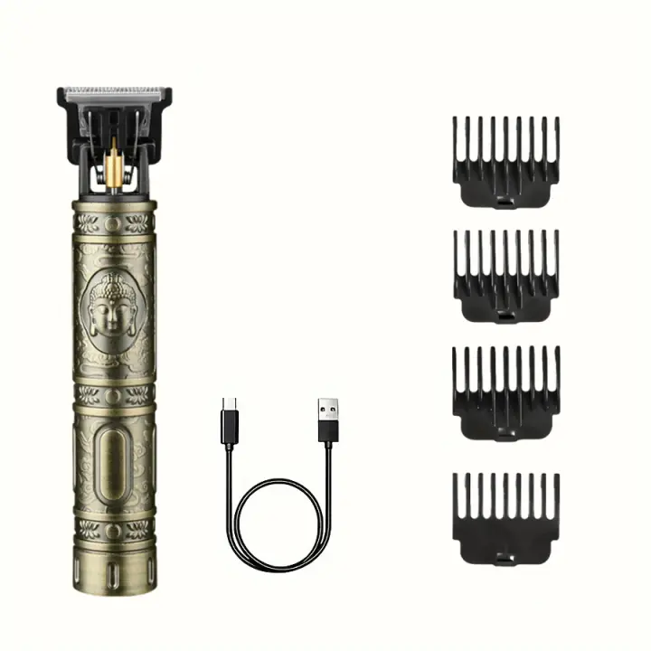 Cortador De Pelo Profesional Con Pantalla LED Y Carga USB-C Recortadora De Pelo Sin Cable Trimmer De Cabello Largo Con Cabezal De Aceite - 1