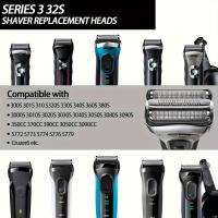 Cabeza De Repuesto 32S Serie 3 Para Afeitadora Braun S3 Compatible Con Modelos 3000s 310s 3040s 3050cc 3010s 3070cc 3080s 3090s 350cc-4 370cc-4 380s-4 3090cc - details 4
