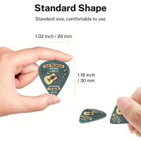 6 Pcs Escogidas Cabezas De Guitarra Original Sonido Impresión Doble Llave De Cinturón Regalo Para Amantes De La Música Ukulele Guitarra - details 3