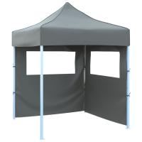 vidaXL Carpa Plegable Profesional 2 Paredes Acero Celebraciones Color Antracita,  Azul,  Blanco y mas - details 0