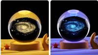 Lámpara De Cristal 3D Luz Galáctica Brillante Nocturna De Planeta Decoración Para El Hogar Regalo De Navidad Luz De Noche Para El Lado Del Cama - details 18