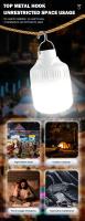 Bombilla LED Recargable Al Aire Libre Con Gancho Para Camping Y Pesca Luz De Emergencia Portátil Brillante Con Lente De Noche - details 13