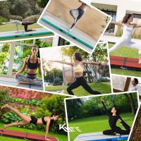 KM-Fit Colchoneta de gimnasia hinchable Airtrack Colchoneta de fitness 3 m Verde Menta - details 23