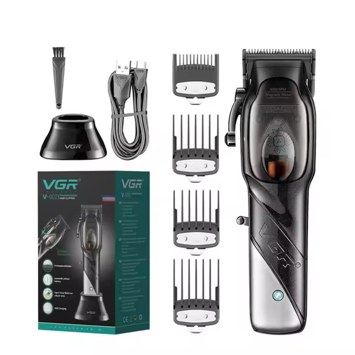 VGR002 9000RPM Máquina de Corte de Velo de Salón de Motor Magnético Inalámbrico Recargable Cortadora de Cabello Profesional para Los Hombres - 1