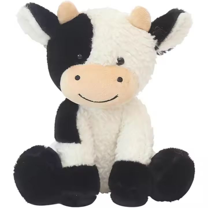 Peluche de vaca de imitación, suave y adorable muñeco de vaca para niños y niñas, gran regalo de cumpleaños. - 1
