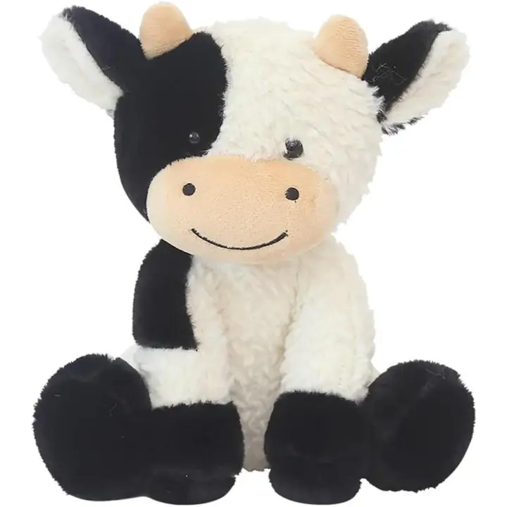 Peluche de vaca de imitación, suave y adorable muñeco de vaca para niños y niñas, gran regalo de cumpleaños. - 1