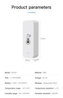 Sensor De Temperatura Y Humedad Inteligente Tuya Mini Bluetooth Compatible Con APP Control Remoto Termómetro Higrómetro 2PAK - details 14
