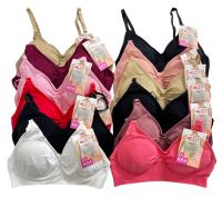 INTIMOLAND - STV International Top de Mujer con Tirantes Finos y Rellenos Desmontables | Licra y Sin Costura | Pack de 6 o 12 Unidades - details 2