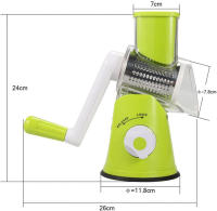 Cortador De Verduras Manual Rollo De Cocina Herramienta De Cocina Cortador De Frutas Y Verduras Redondo Rascar Patatas Zanahorias Rallador Ecológico - details 9