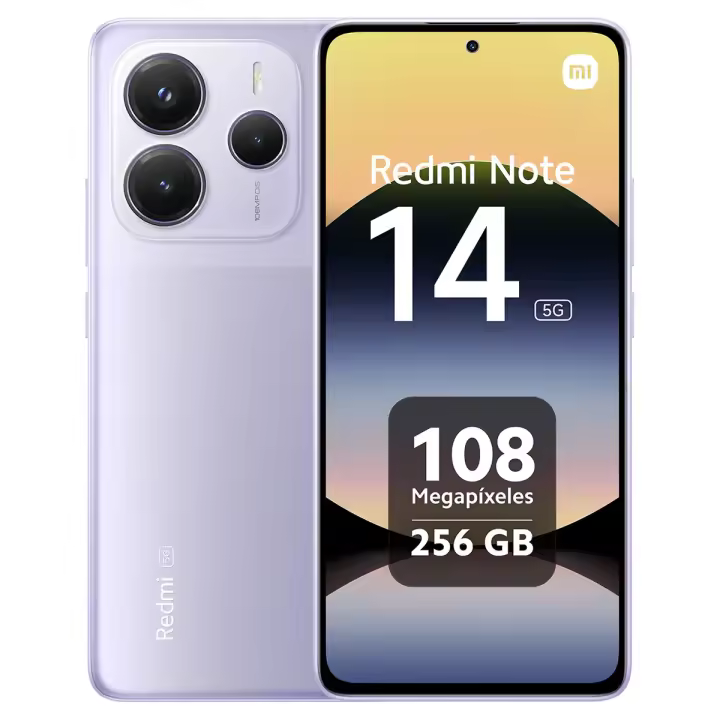 Xiaomi Redmi Note 14 5G Smartphone 8+256 GB, Pantalla MediaTek Dimensity 7025-Ultra de 108 MP, 120 Hz, protección Ocular, batería de 5110 mAh, NFC,sin Cargador - 1