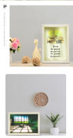 Pintura Iluminada Moderna Y Minimalista Para Dormitorio Luz Nocturna Creativa Tres Colores Ajustables Decoración De Mesa Alumbrado - details 9