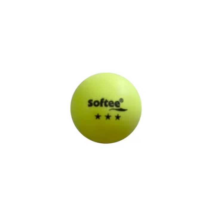 Pelota tenis de mesa amarillo fluor - 1