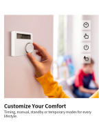 Termostato De Pared Inalámbrico Opentherm Para Boilero Batería De Alta Eficiencia RF OT Controlador De Temperatura Para Boilero De Gas Soporte Semanal Y Calibración - details 9