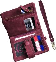 Cartera de cuero plegable para mujer con RFID bloqueo, Monedero with Ventana para Identificación y tarjetero - details 1