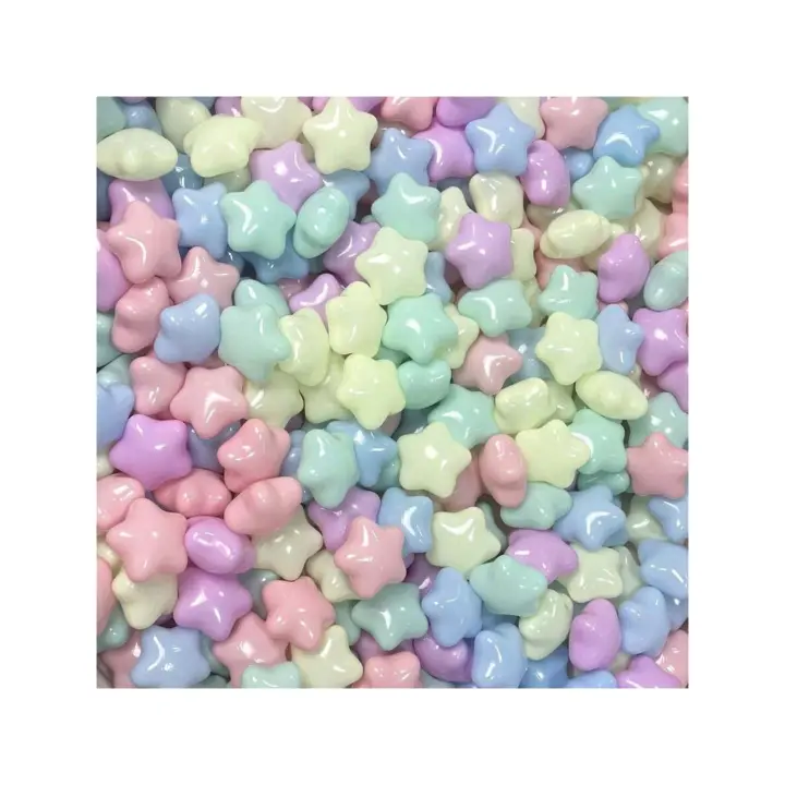 Pelotas Infantiles Multicolor Sin BPA para Piscina y Parque, Formas de Estrella, Pack de 50/100/200 Unidades, Juguete para Niños y Bebés – Rosa, Verde, Azul, Amarillo, Lila - 1