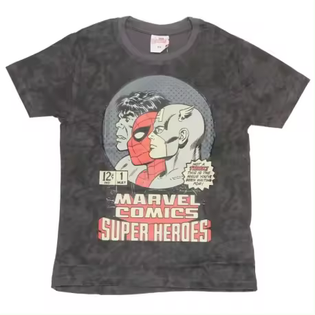 Camiseta adulto Marvel Comics- Super Hereoes gris Talla M Raíz MERCHAN-STORE Camisetas - 1