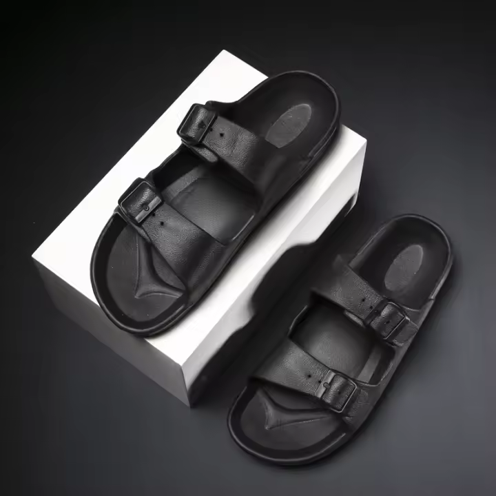 Nuevos Sandalias De Playa Para Hombres Y Mujeres Con Tacón Bajo Y Plataforma Ligera Comodidad Abiertas De Tela Suave Para Uso Casual Al Aire Libre - 1