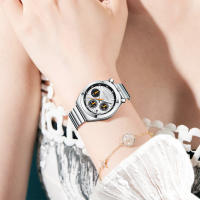 Reloj De Cuarzo Para Mujer MINI FOCUS 0491 Elegante Multifuncional Cronógrafo Calendario Resistente Al Agua Casual Negocios Reloj De Pulsera - details 8