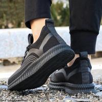 Zapatos De Seguridad Con Punta De Acero Para Hombre Ligeros Y Transpirables Botas De Trabajo Con Malla Cierre De Lazo Antipinchazos Y Resistente Al Desgaste - details 5