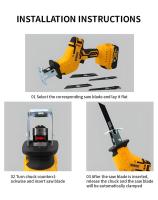 Sábanas Reciprocantes Eléctricas Sin Cable Dewalt 20V Brushless 2800RPM Herramienta Multifuncional Para Corte De Metal Madera Tubo - details 12