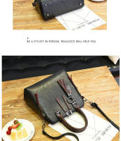 Bolso De Hombro De Cuero PU De Moda Con Decoración De Borla Para Mujeres Bolso De Trabajo Doble Asa Para Oficina Y Negocios - details 17