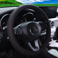 Cubierta De Volante De Coche En Cuero Con Massaje Estéreo Y Embossing Ajuste Para 37-38cm 14.5-15 Pulgadas Tapicería De Coche - details 7