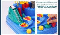 Aventura Automovilística para Niños: Circuito de Tren con Aparcamiento y 2 Coches de Regalo, 23x23x18 cm - details 12