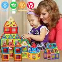 Juego De Bloques Magnéticos Para Niños Y Niñas Set De Construcción Educativo Para Bebés Juguete DIY Montessori Regalos - details 7