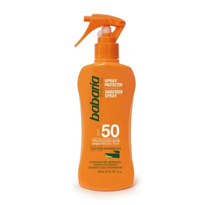 BABARIA ALOE VERA SPRAY SPF50 200ML VAPORIZADOR - 1