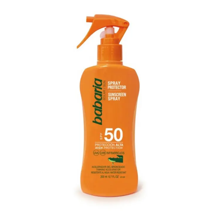 BABARIA ALOE VERA SPRAY SPF50 200ML VAPORIZADOR - 1