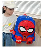 Mochila De Superhéroes Spiderman Para Niños Y Niñas Estilo 3D Estudio Escuela Bagaje De Viaje Regalo Mochila De Nylon Con Cierre De Cremallera - details 4