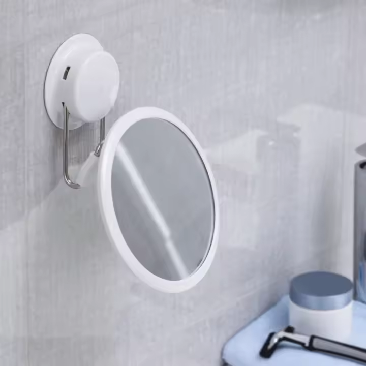 Espejo De Maquillaje Redondo Con Magnificación De 10x Y Rotación De 360 Grados Ideal Para Afeitar Y Aplicar Maquillaje - 1