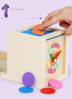 Juguete Montessori De Madera 6-en-1 Kit De Juego Con Caja De Objetos Permanentes Caja De Monedas Juego De Arado De Zanahoria Y Sorteo De Formas - details 2