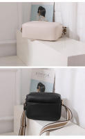 Bolso De Hombro Para Mujer En Cuero Sólido Con Correa Ancha De Tela Bolso Cruzado De Moda Con Cierre De Cremallera Bolsa De Mano Versátil - details 18