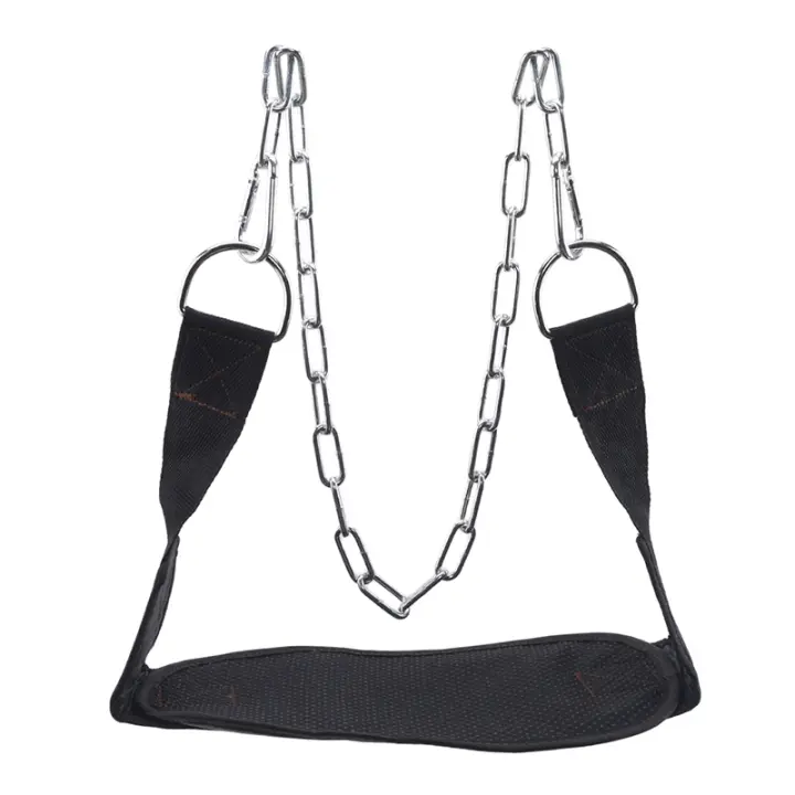 Cinturón De Levantamiento De Peso Grueso Con Cadena Para Ejercicios De Agachamiento Y Remo En Gimnasio Fitness Y Bodybuilding - 1