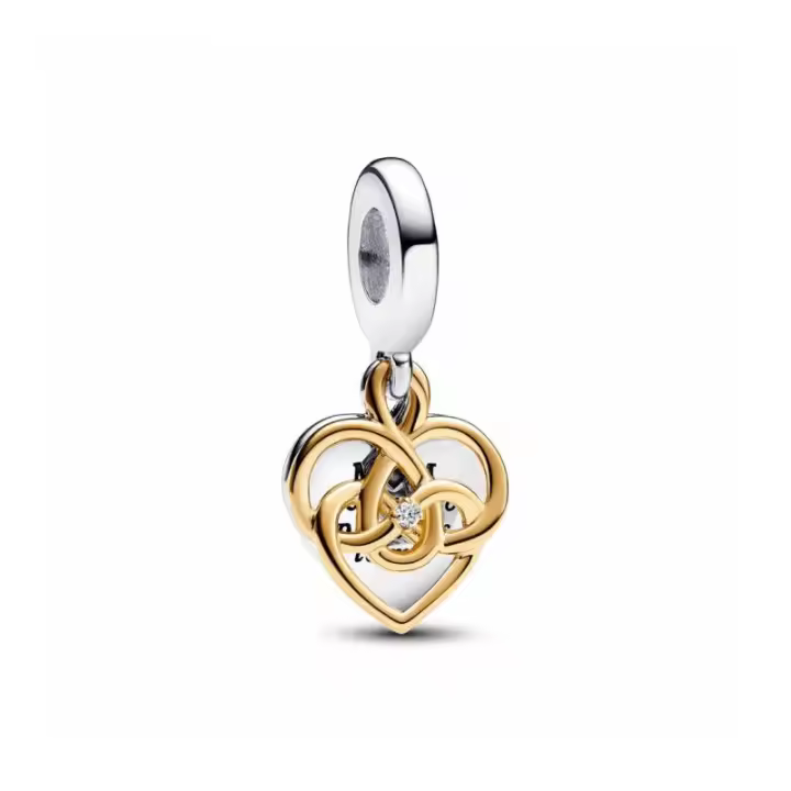 Charm Colgante Doble Grabable Mama con un Diamante Sintético Creado en Laboratorio - 763237C01 - 1