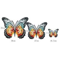 Decoración De Pared Con Mariposa Metálica Grande Para Jardín Patio Oficina Belleza En La Pared Valla Jardín Adorno Animal Tema - details 4