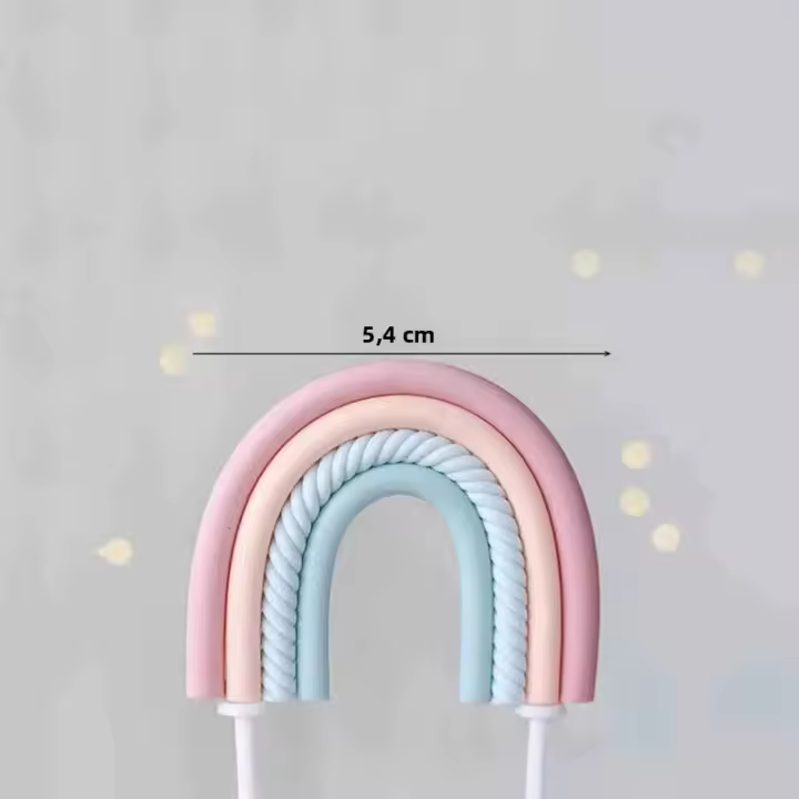 Topper De Pastel De Unicornio Rainbow Estrella Decoración Para Cumpleaños De Niña Fiesta De Boda Decoraciones Para Pastel - 1