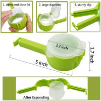 Tapa Selladora De Bolsas De Alimentos Clips De Plástico Con Tornillos Para Conservar Snacks Y Caramelo Organizador De Cocina Ecológico Y Desechable - details 2