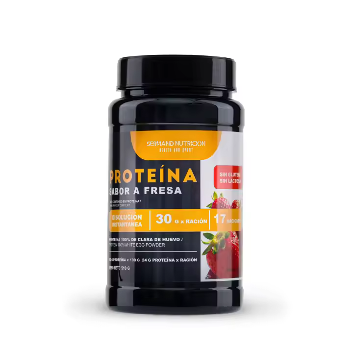 SERMAND PROTEINA INSTANTANEA DE CLARA DE HUEVO SABOR FRESA - SRD SPORT NUTRICION INSTANT FIT (510 gramos) - 1