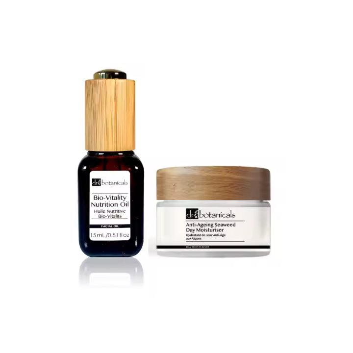 Dr Botanicals Kit de Hidratante y Aceite Facial Antienvejecimiento a Base de Plantas - 1