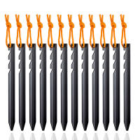 12Pcs Juego De 18cm Aluminio Fuerte Palos De Tenda Para Camping Exterior Accesorios De Viaje Láminas De Tierra Ultraligero - details 0