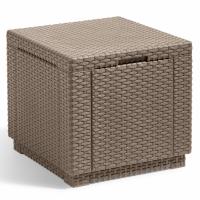 Keter Puf de almacenamiento cubo 213816 en color Grafito/Capuchino - details 1