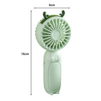 Pequeño Ventilador Mano con Diseño Cuter de Ciervo - Mini y Portátil / Estilo Cute - details 6