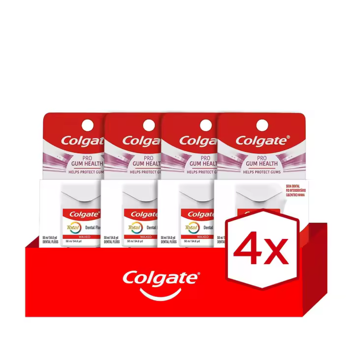 Seda dental Colgate Total Pro encías sanas 50m X4 unidades - 1