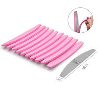 Archito De Uñas De Acero Inoxidable Con 10 Piezas De Papel De Lijar Repuesto Adhesivo Pads De Mano Doble Lado Remover Callos - details 6