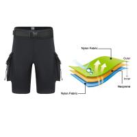 Shorts De Neopreno 3mm Para Buceo Shorts De Buceo Tech Unisex Con Cremallera D Y Agujero De Fuga Para Equipo De Buceo Accesorios De Surf Shorts De Cargo Para Hombres Y Mujeres - details 6
